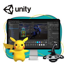 Мир игр на Unity 2D на популярном движке + AI-помощники - КИБЕРшкола программирования для детей, компьютерные курсы для школьников, начинающих и подростков - KIBERone г. ВНИИССОК